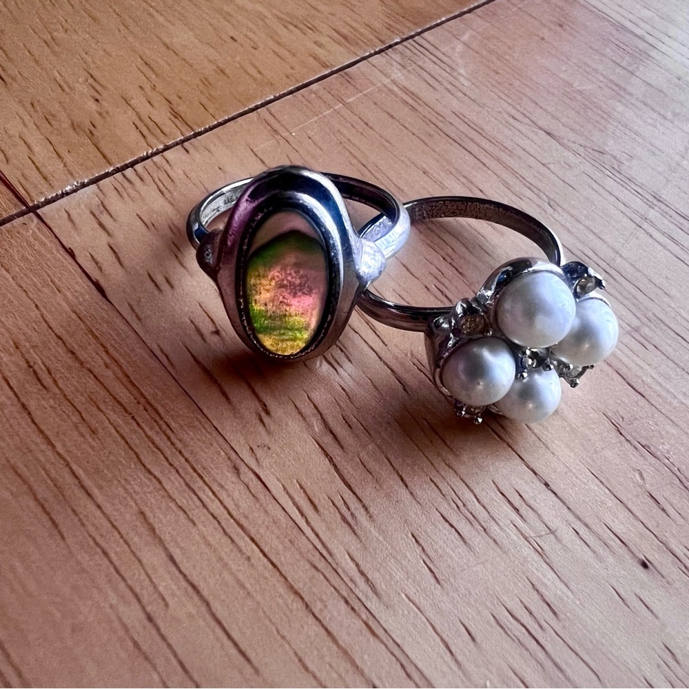 Pearl&Labradorite Fashion Rings!!